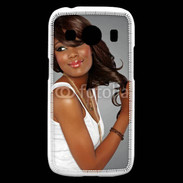 Coque Samsung Galaxy Ace4 Femme metisse noire