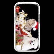Coque Samsung Galaxy Ace4 Chaton et Chiot Noël