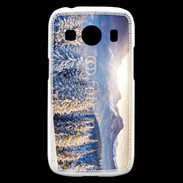 Coque Samsung Galaxy Ace4 Montagne enneigée et ensoleillée