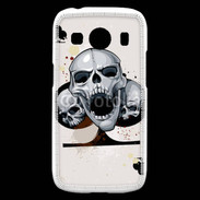 Coque Samsung Galaxy Ace4 Carte tête de mort trèfle