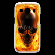 Coque Samsung Galaxy Ace4 crâne en feu