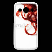 Coque Samsung Galaxy Ace4 Coiffure Cheveux bouclés rouges
