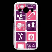 Coque Samsung Galaxy Ace4 Fond symboles couturière