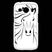 Coque Samsung Galaxy Ace4 Vector image of an horse on white