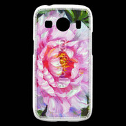 Coque Samsung Galaxy Ace4 Fleur en peinture