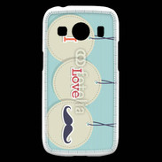 Coque Samsung Galaxy Ace4 I love moustache 5