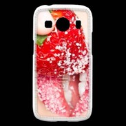 Coque Samsung Galaxy Ace4 Fraise et bouche