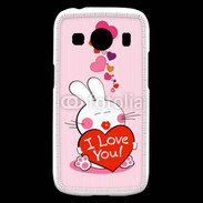 Coque Samsung Galaxy Ace4 I love you Bunny
