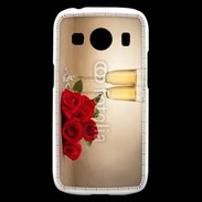 Coque Samsung Galaxy Ace4 Coupe de champagne, roses rouges