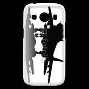 Coque Samsung Galaxy Ace4 Silhouette avion de chasse