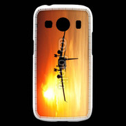 Coque Samsung Galaxy Ace4 Avion de ligne et couché de soleil