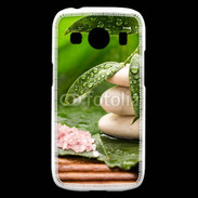 Coque Samsung Galaxy Ace4 Galet et feuilles mouillées