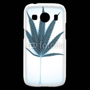 Coque Samsung Galaxy Ace4 Marijuana en bleu et blanc