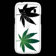 Coque Samsung Galaxy Ace4 Double feuilles de cannabis