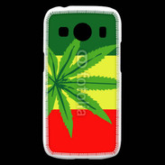 Coque Samsung Galaxy Ace4 Drapeau reggae cannabis