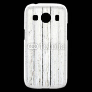 Coque Samsung Galaxy Ace4 Aspect bois blanc vieilli