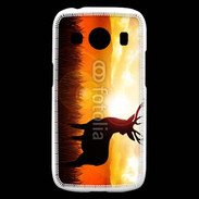 Coque Samsung Galaxy Ace4 Silhouette d'un cerf 5