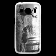 Coque Samsung Galaxy Ace4 Cerf en noir et blanc 150