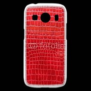 Coque Samsung Galaxy Ace4 Effet crocodile rouge