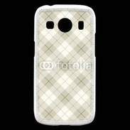 Coque Samsung Galaxy Ace4 Effet écossais beige clair