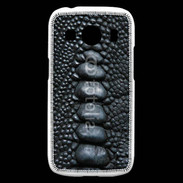 Coque Samsung Galaxy Ace4 Effet crocodile noir