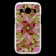 Coque Samsung Galaxy Ace4 Ensemble floral Vert et rose