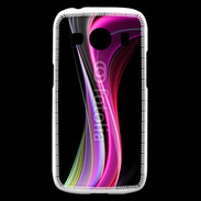 Coque Samsung Galaxy Ace4 Abstract multicolor sur fond noir