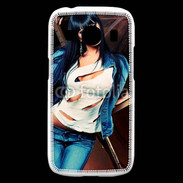 Coque Samsung Galaxy Ace4 Brune fashion 1