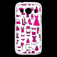Coque Samsung Galaxy Ace4 Fond fashion rose