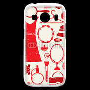 Coque Samsung Galaxy Ace4 Fond fashion rouge