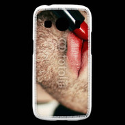 Coque Samsung Galaxy Ace4 bouche homme rouge
