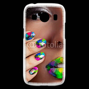 Coque Samsung Galaxy Ace4 Bouche et ongles multicouleurs 5