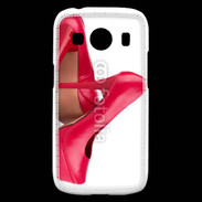 Coque Samsung Galaxy Ace4 Escarpins plateformes rouges