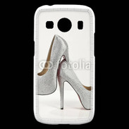 Coque Samsung Galaxy Ace4 Escarpins strass argent
