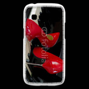 Coque Samsung Galaxy Ace4 Escarpins rouges sur piano