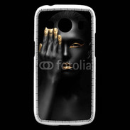 Coque Samsung Galaxy Ace4 Fashion en noir et or