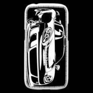 Coque Samsung Galaxy Ace4 Illustration voiture de sport en noir et blanc