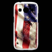 Coque Samsung Galaxy Ace4 Drapeau USA avec arme