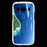 Coque Samsung Galaxy Ace4 île en former de cœur au milieu de la mer