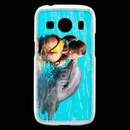 Coque Samsung Galaxy Ace4 Bisou de dauphin