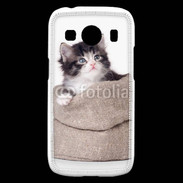 Coque Samsung Galaxy Ace4 Chaton dans un sac