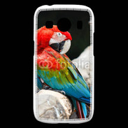 Coque Samsung Galaxy Ace4 Macaw bleu et rouge 75