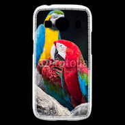Coque Samsung Galaxy Ace4 Macaw vert et rouge 76