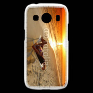 Coque Samsung Galaxy Ace4 Couché de soleil agréable sur la plage