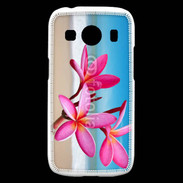 Coque Samsung Galaxy Ace4 Fleurs à la plage