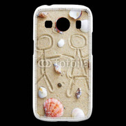 Coque Samsung Galaxy Ace4 Toi et moi sur la plage
