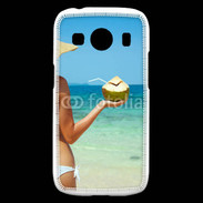 Coque Samsung Galaxy Ace4 Cocktail noix de coco sur la plage 5