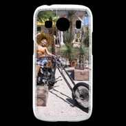 Coque Samsung Galaxy Ace4 Femme sexy moto 2