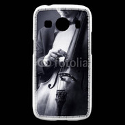 Coque Samsung Galaxy Ace4 Violoncelliste en noir et blanc 5