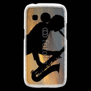 Coque Samsung Galaxy Ace4 Saxophoniste au couché de soleil
